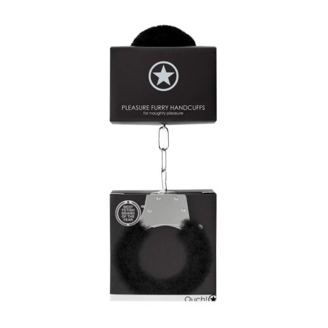 Pleasure Handcuffs Furry Black