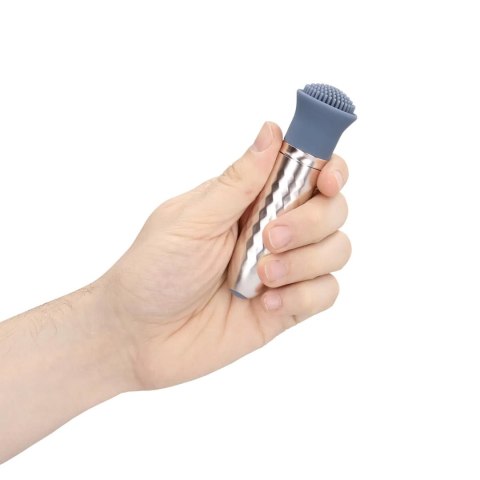 The Thrill - 10 Speed Interchangeable Vibrator - Blue