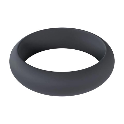 Wide O Silicone Cockring - L - 42mm - Black