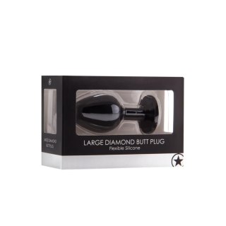 Diamond Butt Plug - Large black