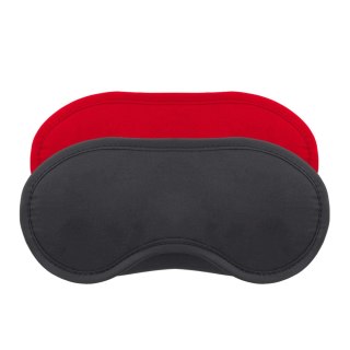 2 SATIN BLINDFOLDS CRUSHIOUS BLACK & RED
