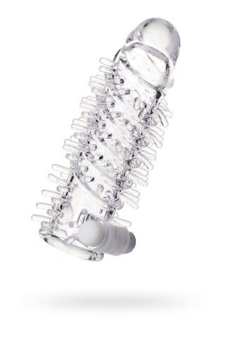 Sleeve TOYFA A-Toys Fril, with vibro bullet, TPR, transparent, 13,4 cm