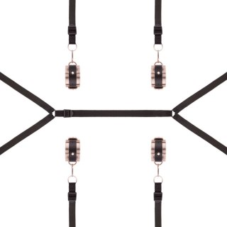 Rosy Gold - Under-Mattress Restraint Set - Black