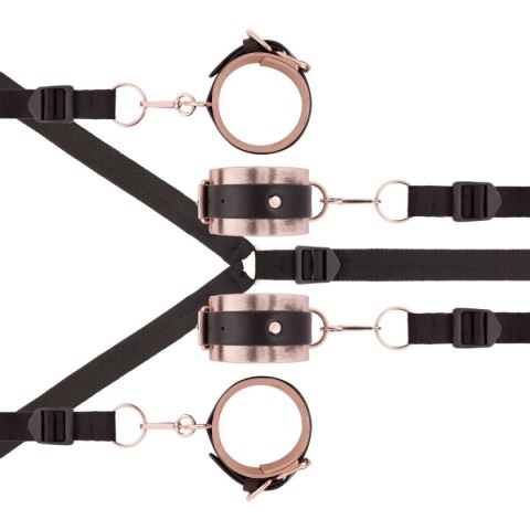 Rosy Gold - Under-Mattress Restraint Set - Black