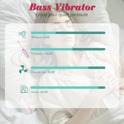 Vibrating Silicone Love EGG USB 7 vibration and thrust functions / Remote control Pink