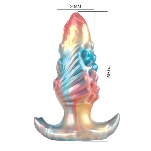 Power Monsters Ebon Leviathan - 18 cm Rippled Monster Silicone Dildo