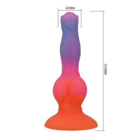 Power Monsters Hercules - 21.5 cm Rippled Monster Silicone Dildo