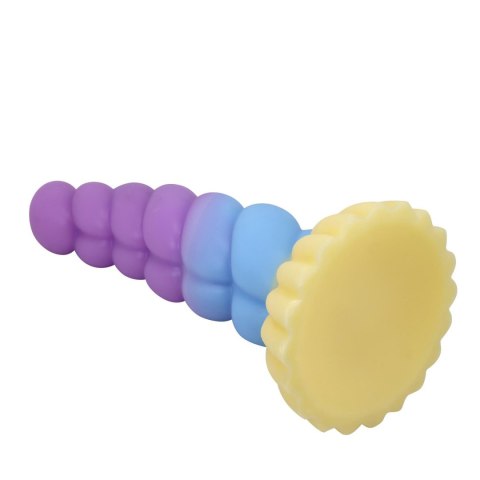 Power Monsters Unicorn - 22 cm Rippled Monster Silicone Dildo