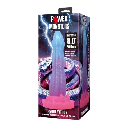 Power Monsters Void Python - 20.5 cm Rippled Monster Silicone Dildo