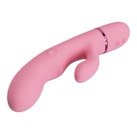 Pretty Love Zach Four-Sided Thumping Rabbit Vibrator - Pink