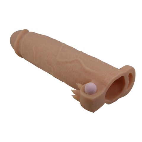 Pretty Love Xerxes - Penis Sleeve with Vibrating Ring, Flesh Color, 22 cm