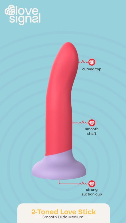 Dream Toys Love Signal 2-Toned Love Stick - dildo silikonowe, M