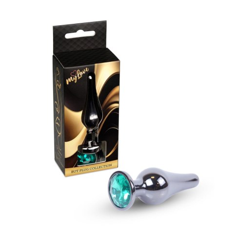 MyLove Toys - Jewellery Dark Silver BUTT PLUG- Green