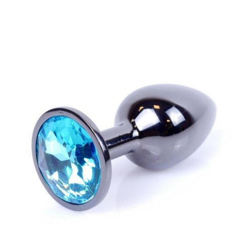 MyLove Toys - Jewellery Dark Silver PLUG- Light Blue