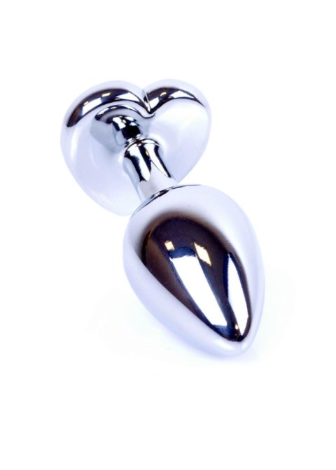 MyLove Toys - Jewellery Silver Heart PLUG- Dark Blue