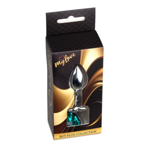 MyLove Toys - Jewellery Silver Heart PLUG- Green