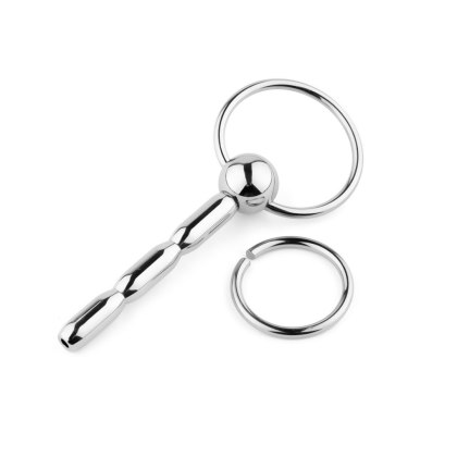 Metalowy plug do cewki nr 03 - z kanałem, segmentowy, 10 cm
