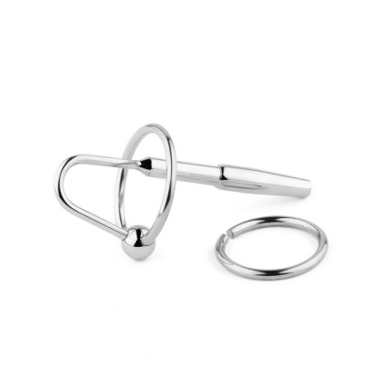 Metalowy plug do cewki nr 04 - z kanałem, zwężony, 8 cm