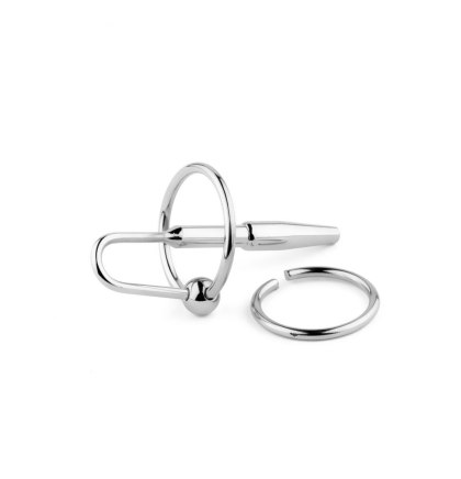 Metalowy plug do cewki nr 05 - pełny, zwężony, 8 cm