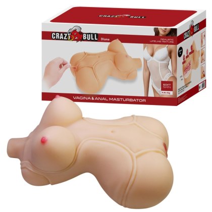 Crazy Bull Diana - masturbator z pochwą i odbytem, 37 cm