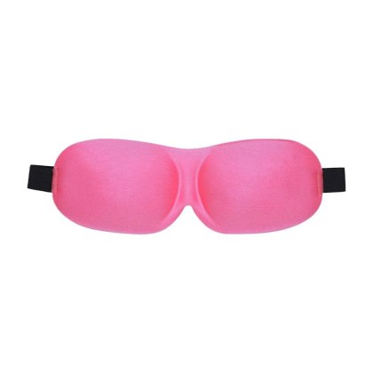 Shots 3D Mask - profilowana opaska na oczy, różowa