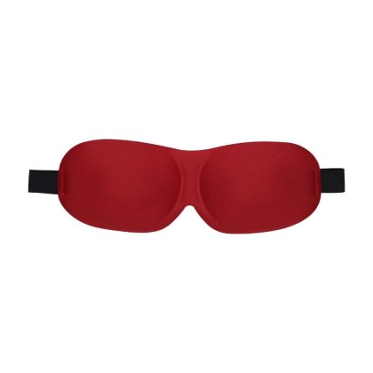 Shots 3D Mask - profilowana opaska na oczy, czerwona