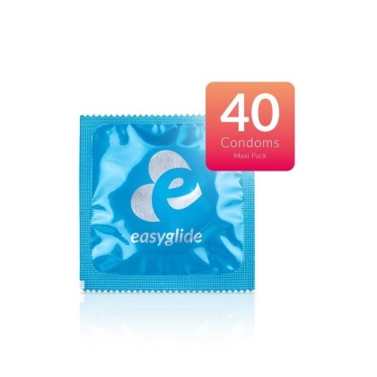 EasyGlide Ribs & Dots - prezerwatywy z prążkami i wypustkami, 40 szt.