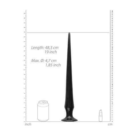 Ass Spike Dildo - długie dildo analne z kolcami, 50 cm