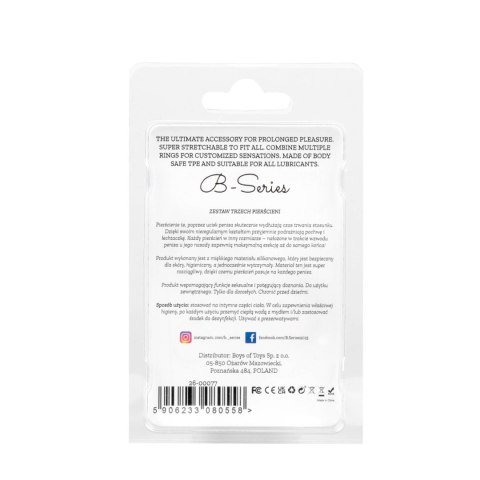 Pierścień-Cock Ring Set-color B - Series Lyla