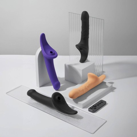 MULTI ORGASM DILDO - L - PURPLE TR