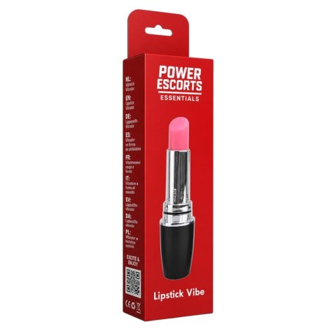 Lipstick Vibe - Discreet red lipstick vibrator black