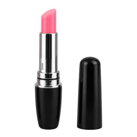Lipstick Vibe - Discreet red lipstick vibrator black