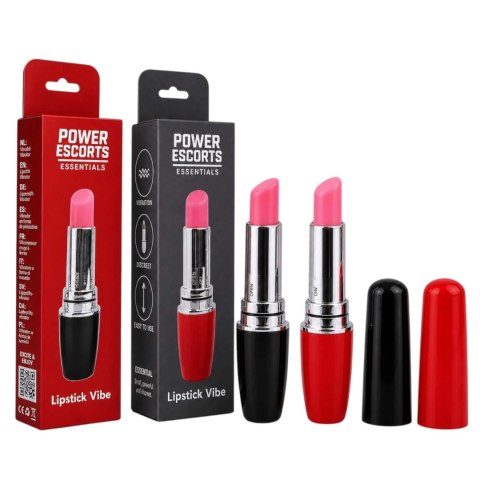Lipstick Vibe - Discreet red lipstick vibrator black