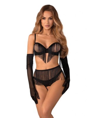 Rossay Black komplet 4-częściowy otwarty 2XL/3XL