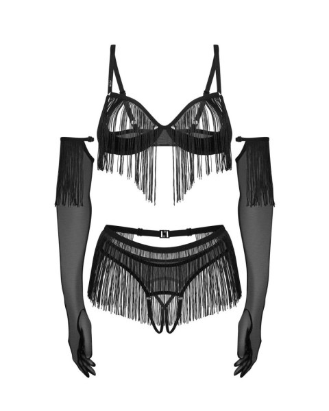 Rossay Black komplet 4-częściowy otwarty 2XL/3XL