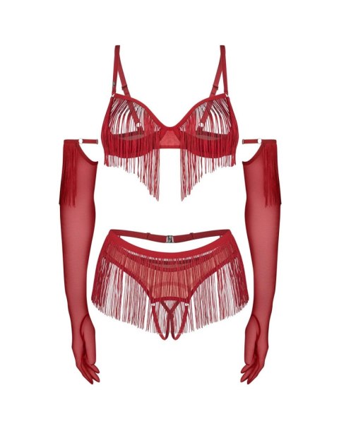 Rossay Red komplet 4-częściowy otwarty L/XL