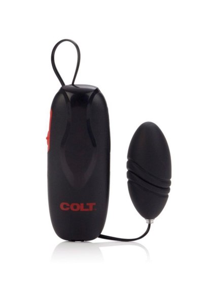 COLT Turbo Bullet - duże jajko wibrujące z pilotem, czarne