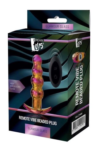 GLAMOUR GLASS REMOTE VIBE BEADED PLUG