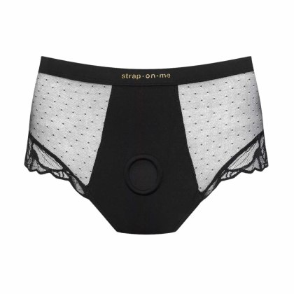 Strap-on-me Divine - majtki-uprząż do strap-on z koronką, S