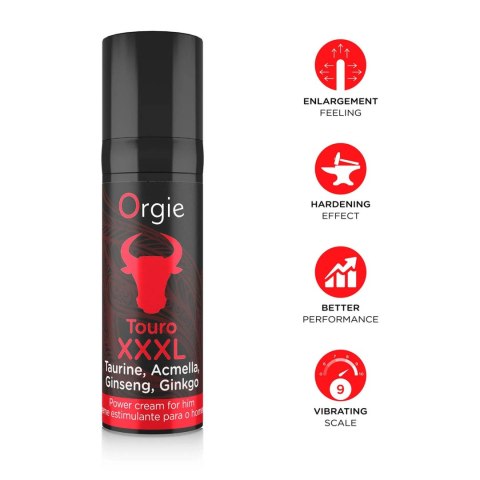 Krem-TOURO XXXL - ERECTION CREAM - 15 ML Orgie