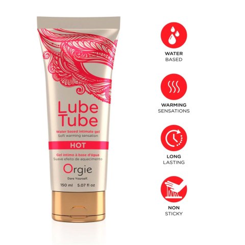 Żel-LUBE TUBE HOT - 150 ML Orgie