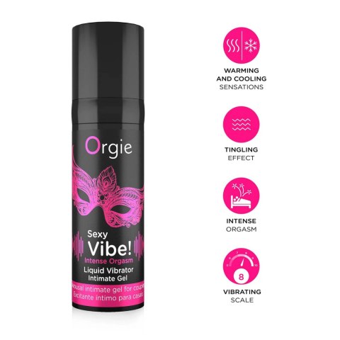 Żel-SEXY VIBE! INTENSE ORGASM - LIQUID VIBRATOR - 15 ML Orgie