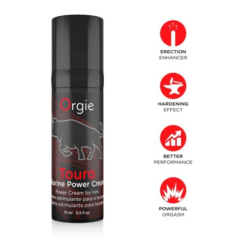 Żel-TOURO - ERECTION CREAM - WITH TAURINA - 15 ML Orgie