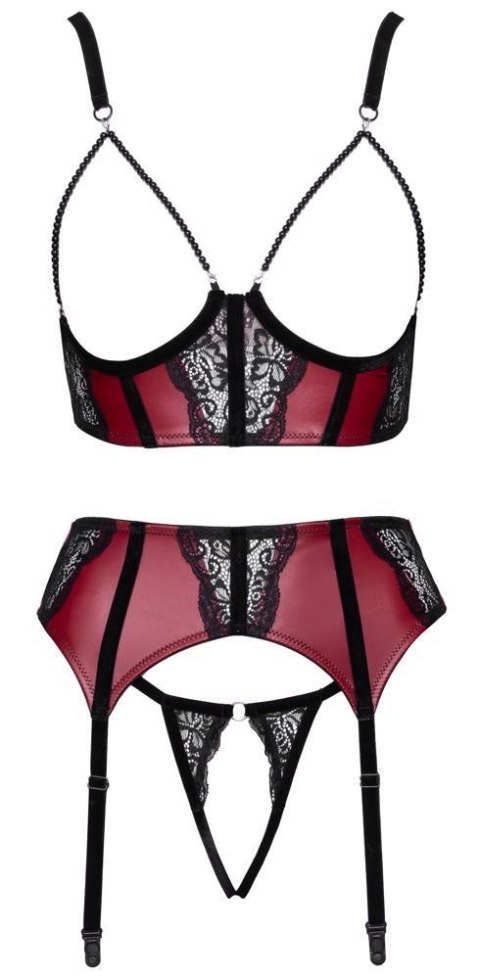 Bra, Suspender Belt & String L
