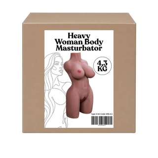 Big Size Body Masturbator - 4.3 kg Brown Heavy XXL Realistic Masturbator - Premium Large Breast Adult Toy