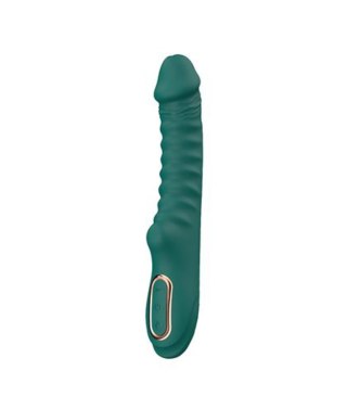 Enyalius Ribbed Silicone Vibrator Green