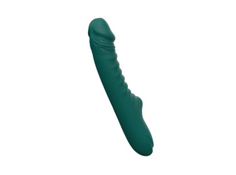 Enyalius Ribbed Silicone Vibrator Green