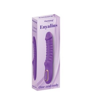 Enyalius Ribbed Silicone Vibrator Purple