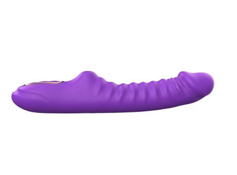 Enyalius Ribbed Silicone Vibrator Purple