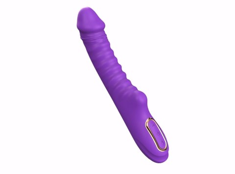 Enyalius Ribbed Silicone Vibrator Purple